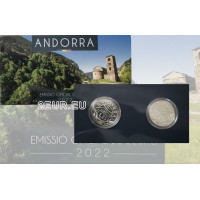 ANDORRE 1,25 EURO 2022 - Patrimoine Culturel d'Andorre - Ecureuil et Saint Jean de Caselles