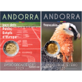 Andorre 2 euros BU coincard 2025 - Jeux des petits États d'Europe + Gypaète barbu