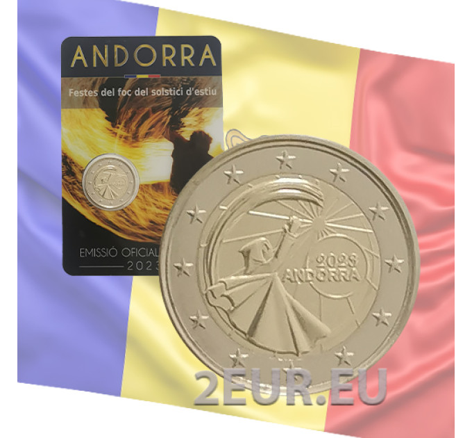 Andorre 2 euros BU coincard 2023 - Festivals du solstice d'été