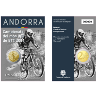 Andorre 2 euros BU coincard 2024 - Championnats du Monde Mountain Bike UCI en Andorre
