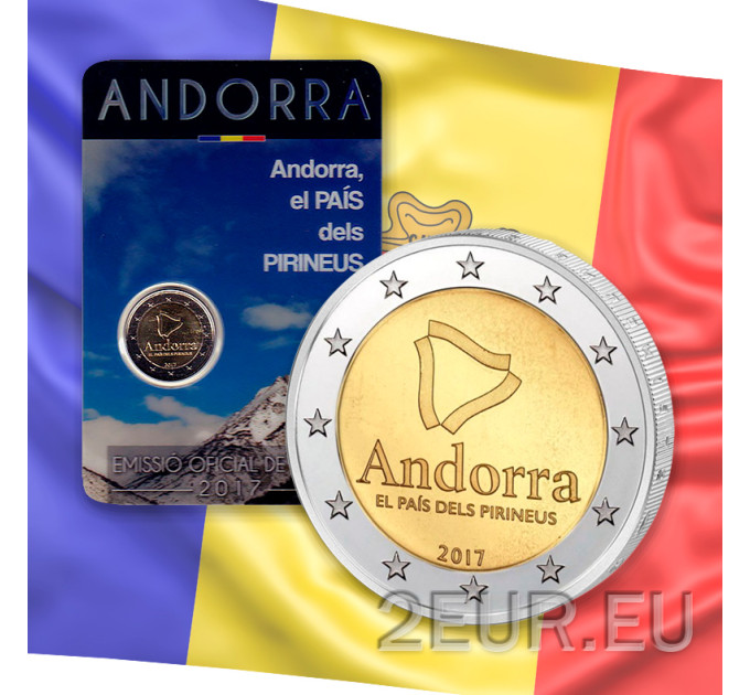 Andorra 2 euro BU Coincard - 2017 - Pays des Pyrénées