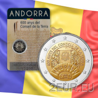 Andorra 2 euro BU Coincard - 2019 - 600 ans du Consell de La Terra 