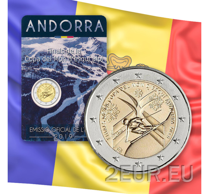 Andorra 2 euro BU Coincard - 2019 - Finale de la Coupe du monde de ski alpin  