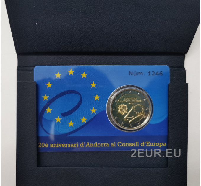 Andorre 2 euro BE 2014 - 20 ans au Conseil de l'Europe  