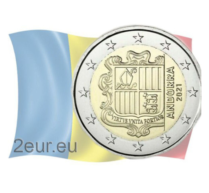 Andorra 2€ UNC 2021 - Armoires d’Andorre