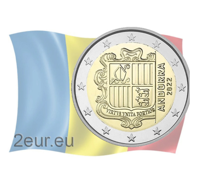 Andorra 2€ UNC 2022 - Armoires d’Andorre