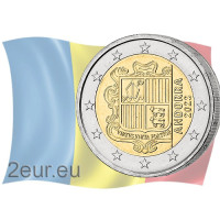 Andorra 2€ UNC 2023 - Armoires d’Andorre