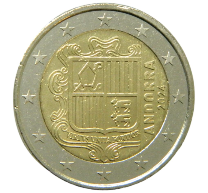 Andorra 2€ UNC 2024 - Armoires d’Andorre