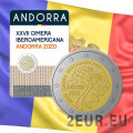 Andorra 2 euro BU Coincard - 2020 - 27e Sommet ibéro-américain d'Andorre