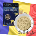 Andorre 2 euros BU coincard 2022 - 10 ans d'accord monétaire entre Andorre et l'UE