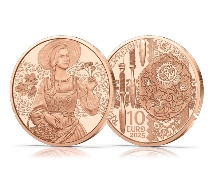 Autriche Pièce de 10 euros 2025 - Aufdirndln – Lin