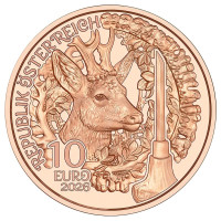 Autriche Pièce de 10 euros 2026 - Aufdirndln – Anpirschen - Corne Autriche Pièce de 10 euros 2026 - Aufdirndln – Anpirschen - Corne