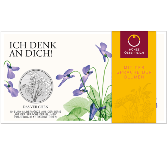  Autriche 10 euro  Pièce d'argent 2024 - Violette