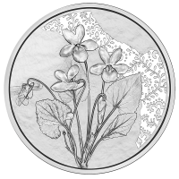  Autriche 10 euro  Pièce d'argent 2024 - Violette