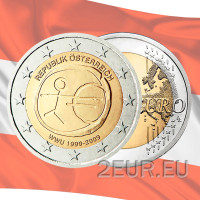 Autriche 2 euros UNC 2009 - 10 ans Euro