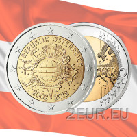 Autriche 2 euros UNC 2012 - 10 Years of Euro Cash
