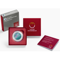 Autriche 25 euro Pièce de niobium en argent 2026 - Physique quantique. Hormone de croissance Autriche 25 euro Pièce de niobium en argent 2026 - Physique quantique. Hormone de croissance