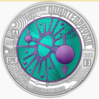 Autriche 25 euro Pièce de niobium en argent 2026 - Physique quantique. Hormone de croissance Autriche 25 euro Pièce de niobium en argent 2026 - Physique quantique. Hormone de croissance