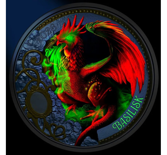 Autriche Pièce 3 Euro 2026 - Créatures mythiques - Le basilic
