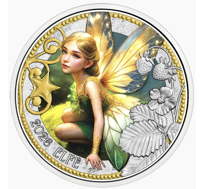 Autriche Pièce 3 Euro 2026 - Créatures mythiques - L'elfe