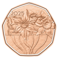 Autriche pièce de 5 euros 2025 - Narcisse