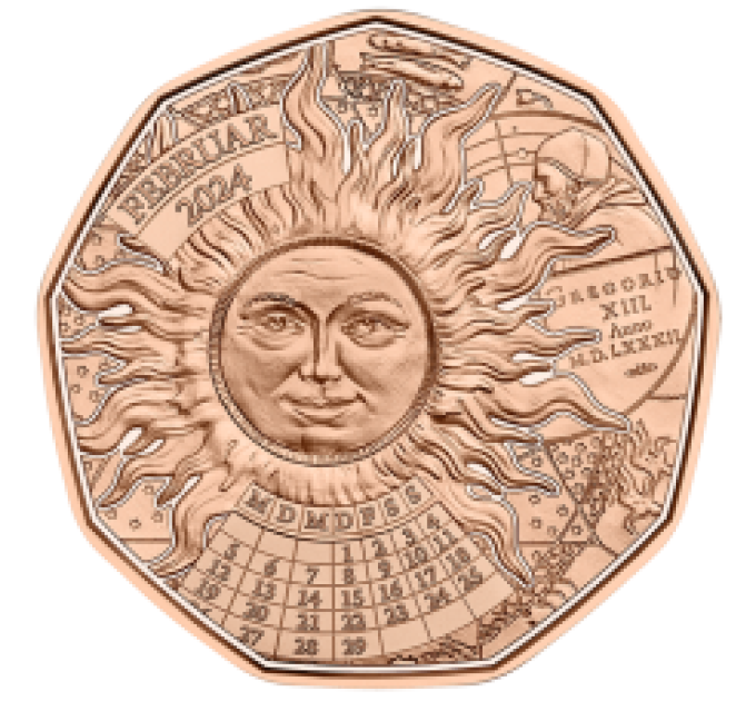 Autriche pièce de 5 euros 2024 - 365 + 1 Jour de Bonheur