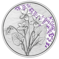  Autriche 10 euro  Pièce d'argent Proof 2024 - Violette