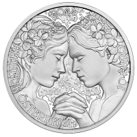  Autriche 10 euro  Pièce d'argent Proof 2024 - Violette