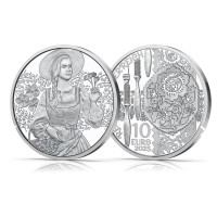  Autriche 10 euro  Pièce d'argent 2025 - Aufdirndln – Lin