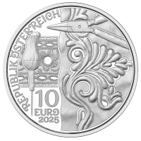  Autriche 10 euro  Pièce d'argent Proof 2025 - Falda dirndln – Cuir