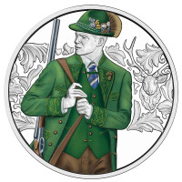 Autriche 10 euro Pièce d'argent Proof 2026 - Falda dirndln – Anpirschen - Corne Autriche 10 euro Pièce d'argent Proof 2026 - Falda dirndln – Anpirschen - Corne