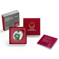 Autriche 10 euro Pièce d'argent Proof 2026 - Falda dirndln – Anpirschen - Corne Autriche 10 euro Pièce d'argent Proof 2026 - Falda dirndln – Anpirschen - Corne