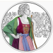  Autriche 10 euro  Pièce d'argent Proof 2026 - Falda dirndln – Loden