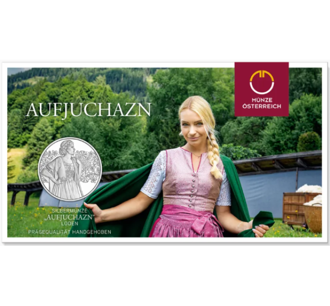  Autriche 10 euro  Pièce d'argent 2026 - Aufdirndln – Loden
