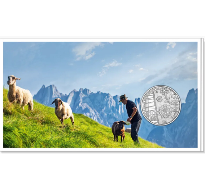  Autriche 10 euro  Pièce d'argent 2026 - Aufdirndln – Loden