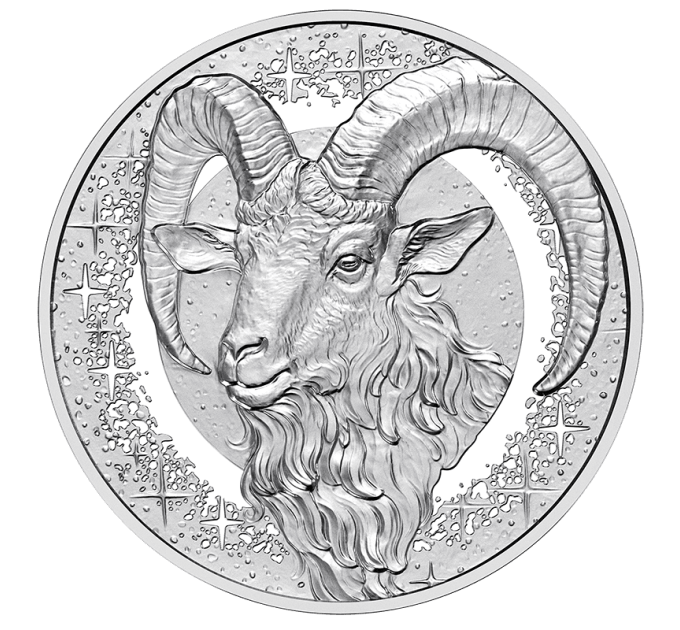 Autriche 20 euros Pièce d'argent 2025 – Capricorne