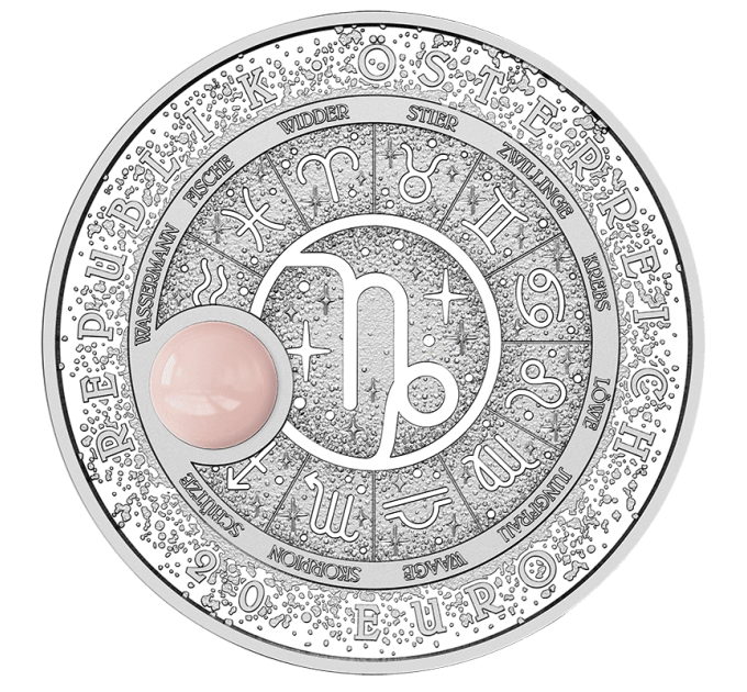 Autriche 20 euros Pièce d'argent 2025 – Capricorne