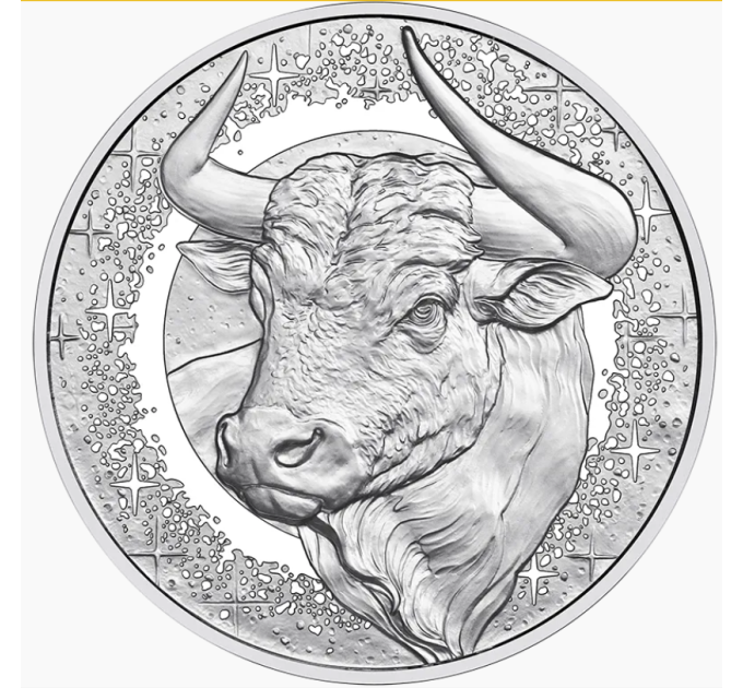 Autriche 20 euros Pièce d'argent 2026 – Taureau