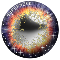 Autriche 20 euros Pièce d'argent 2024 – L'univers inexploré – Supernova