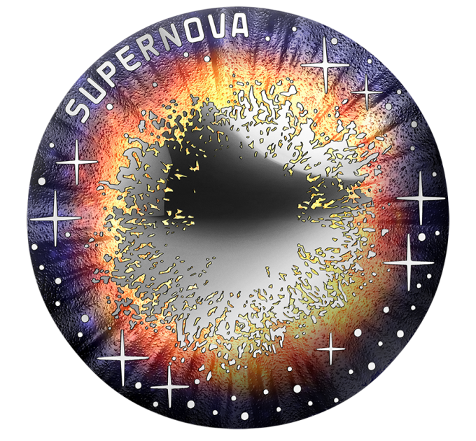 Autriche 20 euros Pièce d'argent 2024 – L'univers inexploré – Supernova