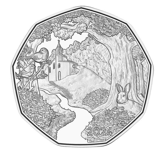 Autriche 5 euros Pièce d'argent 2024 - En chemin