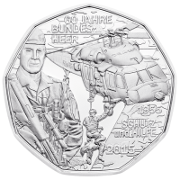 Autriche 5 euros Pièce d'argent 2015 - Forces armées autrichiennes