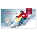 Autriche 5 euros Pièce d'argent 2024 - Champion du monde