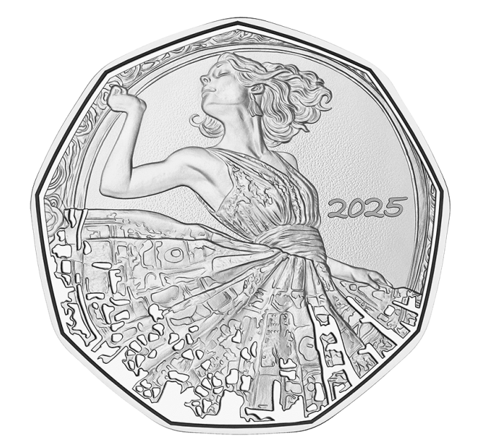 Autriche 5 euros Pièce d'argent 2025 - Dansez seul