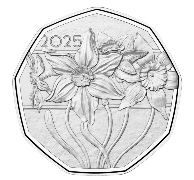 Autriche 5 euros Pièce d'argent 2025 - Narcisse