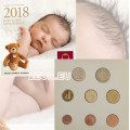 Autriche Série euro BU 2018 - ENSEMBLES DE MONNAIES POUR BÉBÉ