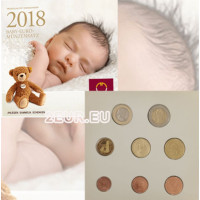 Autriche Série euro BU 2018 - ENSEMBLES DE MONNAIES POUR BÉBÉ