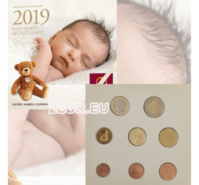 Autriche Série euro BU 2019 - ENSEMBLES DE MONNAIES POUR BÉBÉ