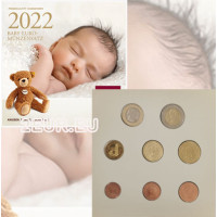 Autriche Série euro BU 2022 - ENSEMBLES DE MONNAIES POUR BÉBÉ