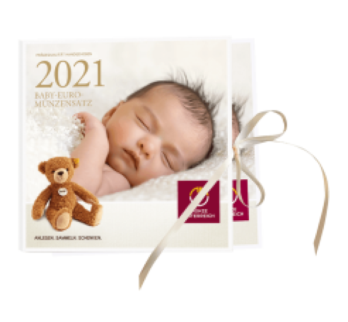 Autriche Série euro BU 2021 - ENSEMBLES DE MONNAIES POUR BÉBÉ